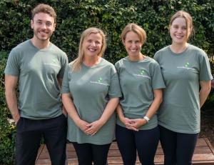 L-R: Members of the ActiveStrongerBetter team Anthony Robinson, Joanna Rodgers, Natasha Whyte and Amy Huff.